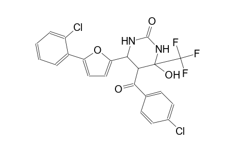 5-(4-chlorobenzoyl)-6-[5-(2-chlorophenyl)-2-furyl]-4-hydroxy-4-(trifluoromethyl)tetrahydro-2(1H)-pyrimidinone