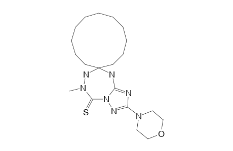 6-METHYL-2-MORPHOLINO-5,6,8,9-TETRAHYDRO-[1,2,4]-TRIAZOLO-[1,5-D]-[1,2,4,6]-TETRAZEPINE-5-7H-THIONE-8-SPIRO-1'-CYClODODECANE