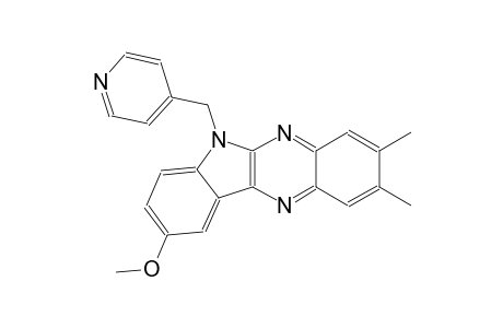 6H-indolo[2,3-b]quinoxaline, 9-methoxy-2,3-dimethyl-6-(4-pyridinylmethyl)-