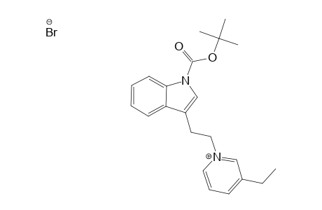 3-[2-(3-ethylpyridin-1-ium-1-yl)ethyl]indole-1-carboxylic acid tert-butyl ester bromide
