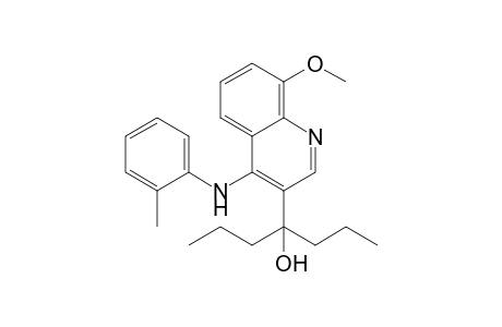 3-(1-Hydroxy-1-propylbutyl)-8-methoxy-4-[(2-methylphenyl)amino]quinoline