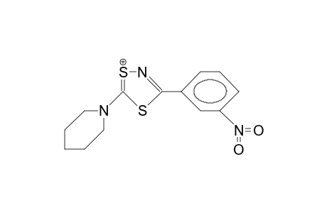 3-(3-Nitro-phenyl)-5-piperidino-1,4,2-dithiazolium cation