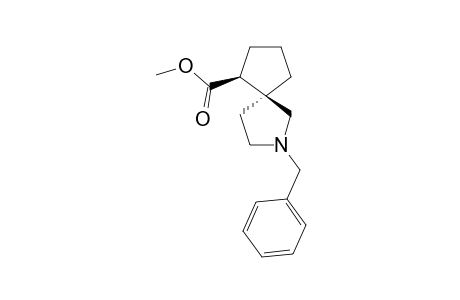 (5R*,6R*)-METHYL-N-BENZYL-2-AZASPIRO-[4.4]-NONANE-6-CARBOXYLATE