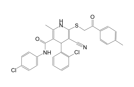3-pyridinecarboxamide, 4-(2-chlorophenyl)-N-(4-chlorophenyl)-5-cyano-1,4-dihydro-2-methyl-6-[[2-(4-methylphenyl)-2-oxoethyl]thio]-