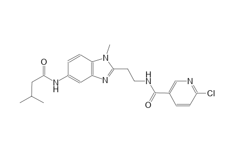 3-pyridinecarboxamide, 6-chloro-N-[2-[1-methyl-5-[(3-methyl-1-oxobutyl)amino]-1H-benzimidazol-2-yl]ethyl]-