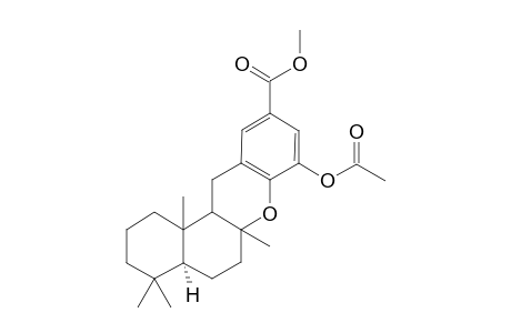 Methyl 1,3,5(10),6,8,11-hexahydro-15-acetoxy-14-oxa-4,4,8,10-tetramethyl-benzo[a]phenanthren-17-carboxylate