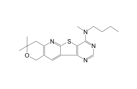 8H-pyrano[3'',4'':5',6']pyrido[3',2':4,5]thieno[3,2-d]pyrimidin-4-amine, N-butyl-7,10-dihydro-N,8,8-trimethyl-