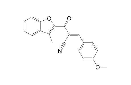 (E)-3-(4-Methoxyphenyl)-2-(3-methylbenzofuran-2-carbonyl)acrylonitrile