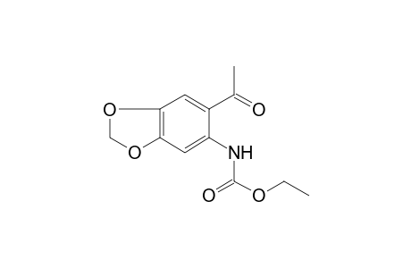 (6-Acetylbenzo[1,3]dioxol-5-yl)carbamic acid, ethyl ester