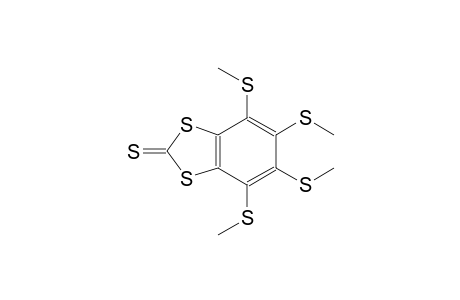4,5,6,7-tetrakis(methylsulfanyl)-1,3-benzodithiole-2-thione