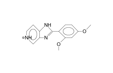 2-(2,4-Dimethoxy-phenyl)-1H-imidazo(4,5-C)pyridi nium cation