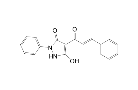 (E)-1,2-Dihydro-5-hydroxy-2-phenyl-4-(3-phenylprop-2-enoyl)-3H-pyrazol-3-one