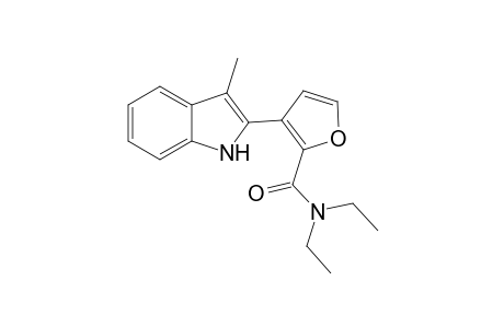 N,N-Diethyl-3-(3-methyl-1H-indol-2-yl)furan-2-carboxamide