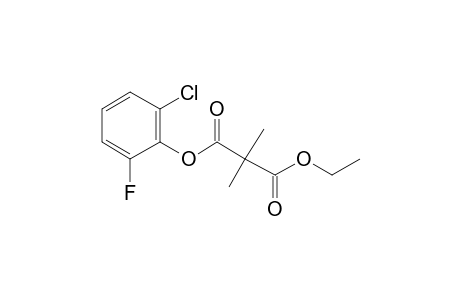 Dimethylmalonic acid, 2-chloro-6-fluorophenyl ethyl ester