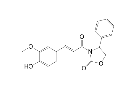 3-[3-(4-Hydroxy-3-methoxyphenyl)-1-oxoprop-2-en-1-yl]-5-phenyl-2-oxazolidinone