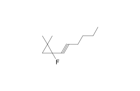 1-Fluoranyl-1-hex-1-ynyl-2,2-dimethyl-cyclopropane