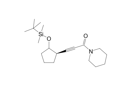 1-{3'-<trans>-[-2"-(t-Butyldimethylsilyl)oxycyclopentyl]-propynoyl}-piperidine