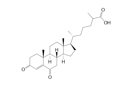 3,6-Dioxocholest-4-en-26-oic Acid
