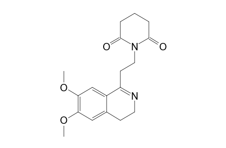 3,4-DIHYDRO-6,7-DIMETHOXY-1-(BETA-GLUTARIMIDO-ETHYL)-ISOCHINOLIN