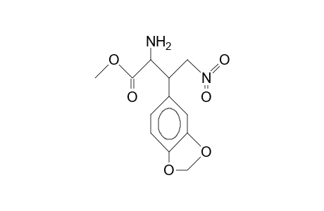2-Amino-3-(3,4-methylenedioxy-phenyl)-4-nitro-butanoic acid, methyl ester