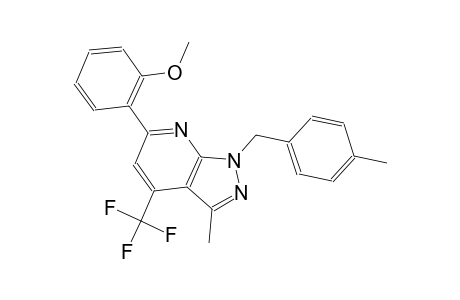1H-pyrazolo[3,4-b]pyridine, 6-(2-methoxyphenyl)-3-methyl-1-[(4-methylphenyl)methyl]-4-(trifluoromethyl)-