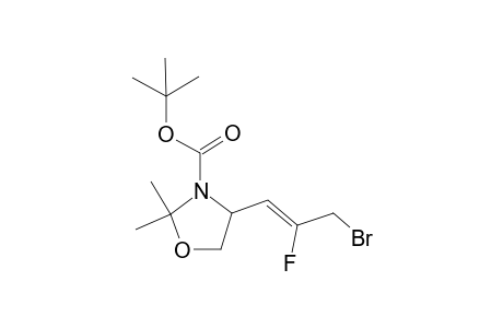 4-[(Z)-3-bromo-2-fluoro-prop-1-enyl]-2,2-dimethyl-oxazolidine-3-carboxylic acid tert-butyl ester