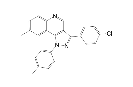 1H-pyrazolo[4,3-c]quinoline, 3-(4-chlorophenyl)-8-methyl-1-(4-methylphenyl)-