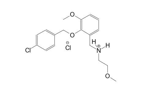 benzenemethanaminium, 2-[(4-chlorophenyl)methoxy]-3-methoxy-N-(2-methoxyethyl)-, chloride