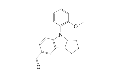 4-(2-Methoxyphenyl)-1,2,3,3a,4,8b-hexahydrocyclopenta[b]indole-7-carbaldehyde