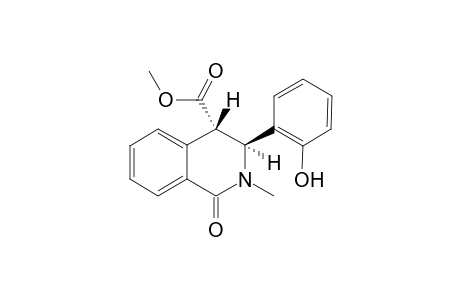 trans-Methyl 2-methyl-3-(2-hydroxyphenyl)-3,4-dihydro-1(2H)-isoquinoline-4-carboxylate