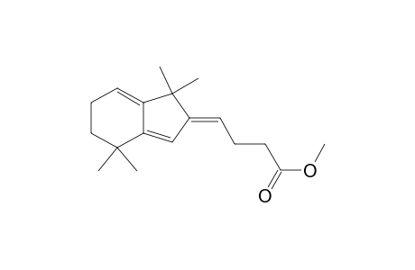 Butanoic acid, 4-(1,4,5,6-tetrahydro-1,1,4,4-tetramethyl-2H-inden-2-ylidene)-, methyl ester