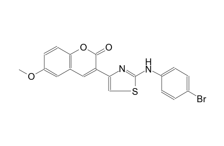 3-[2-(4-bromoanilino)-1,3-thiazol-4-yl]-6-methoxy-2H-chromen-2-one