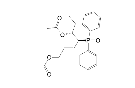 (4RS,5SR)-(E)-4-DIPHENYLPHOSPHINOYL-HEPT-2-ENE-1,5-DIYL-DIACETATE;anti-ISOMER