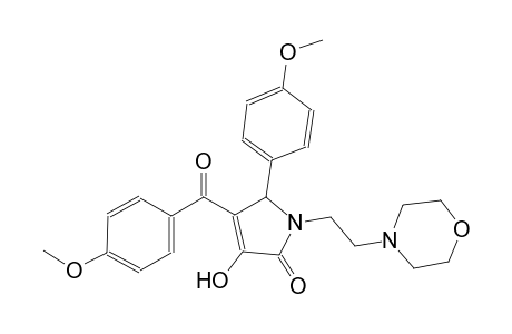 2H-pyrrol-2-one, 1,5-dihydro-3-hydroxy-4-(4-methoxybenzoyl)-5-(4-methoxyphenyl)-1-[2-(4-morpholinyl)ethyl]-