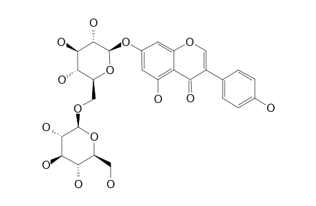 GENISTEIN-7-O-[6-O-(BETA-D-GLUCOPYRANOSYL)]-BETA-D-GLUCOPYRANOSIDE;7-O-BETA-GENTIOBIOSIDE
