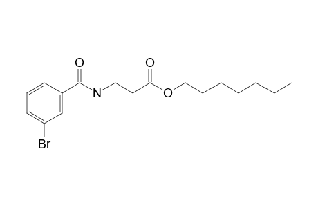 .beta.-Alanine, N-(3-bromobenzoyl)-, heptyl ester