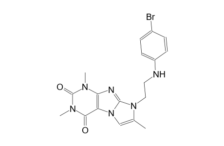 1H-imidazo[2,1-f]purine-2,4(3H,8H)-dione, 8-[2-[(4-bromophenyl)amino]ethyl]-1,3,7-trimethyl-