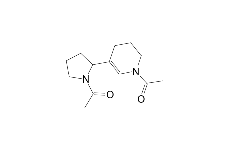 Pyridine, 1-acetyl-5-(1-acetyl-2-pyrrolidinyl)-1,2,3,4-tetrahydro-