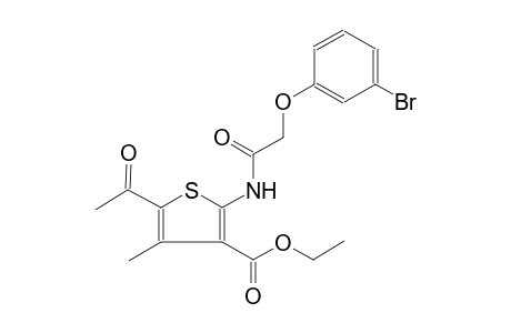 3-thiophenecarboxylic acid, 5-acetyl-2-[[(3-bromophenoxy)acetyl]amino]-4-methyl-, ethyl ester
