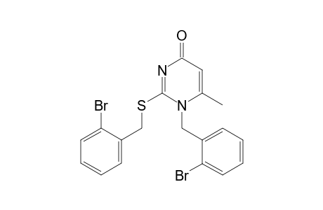 1-o-bromo-benzyl-2-o-bromo-benzylthio-6-methyluracil