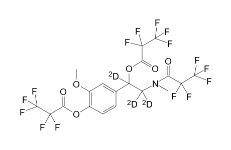 Pentafluoropropionyl-.alpha.-d[2]-.beta.-d[1]-metanephrine