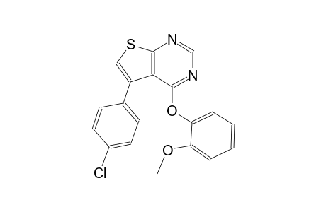 thieno[2,3-d]pyrimidine, 5-(4-chlorophenyl)-4-(2-methoxyphenoxy)-