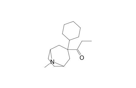 3.beta.-Cyclohexyl-8-methyl-3.beta.-propanoyl-8-azabicyclo[3.2.1]octane
