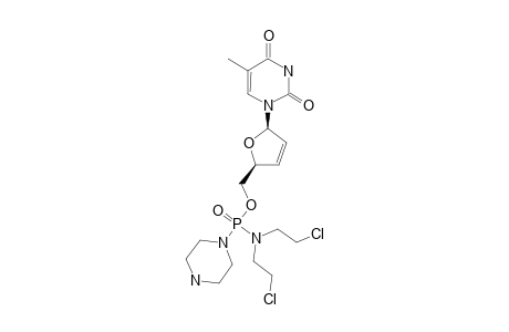 (R)-[5-(5-METHYL-2,4-DIOXO-3,4-DIHYDROPYRIMIDIN-1(2H)-YL)-2,5-DIHYDROFURAN-2-YL]-METHYL-N,N-BIS-(2-CHLOROETHYL)-P-(PIPERAZIN-1-YL)-PHOSPHONAMIDATE
