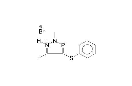 2,5-DIMETHYL-4-PHENYLTHIO-1,2,3-DIAZAPHOSPHOLE HYDROBROMIDE