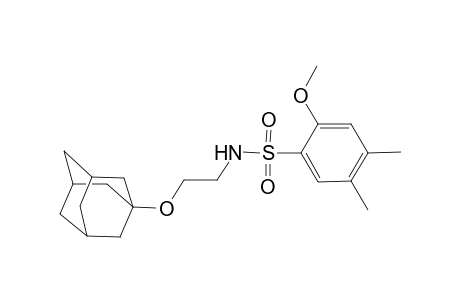 N-[2-(1-adamantyloxy)ethyl]-2-methoxy-4,5-dimethylbenzenesulfonamide