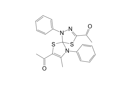 1-(8-acetyl-2-methyl-1,6-diphenyl-4,9-dithia-1,6,7-triazaspiro[4.4]nona-2,7-dien-3-yl)ethanone