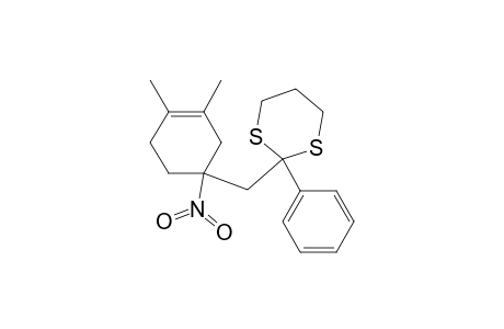 1,3-Dithiane, 2-[(3,4-dimethyl-1-nitro-3-cyclohexen-1-yl)methyl]-2-phenyl-