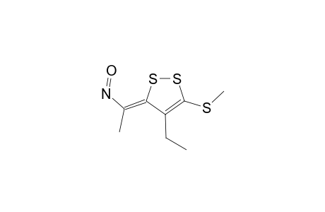 (5Z)-4-ethyl-3-methylsulfanyl-5-(1-nitrosoethylidene)dithiole
