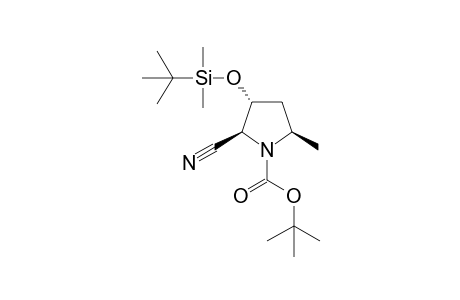 (2S,3R,5R)-3-(tert-butyl-dimethyl-silyl)oxy-2-cyano-5-methyl-pyrrolidine-1-carboxylic acid tert-butyl ester